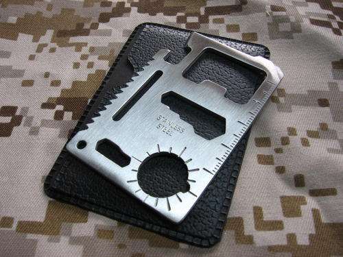 Credit card survival tool