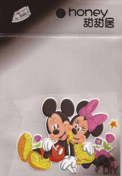 Iron - on sticker - Micky & Minnie Mouse  ( 3 )