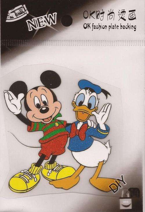 Iron - on sticker - Micky Mouse & Donald Duck