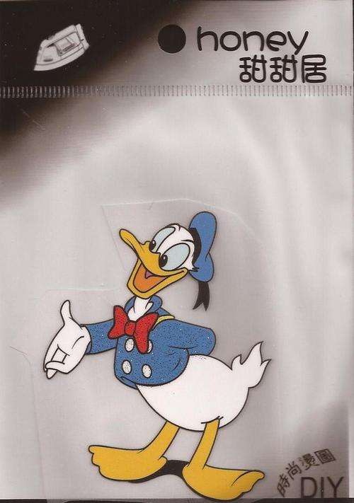 Iron - on sticker -  Donald Duck