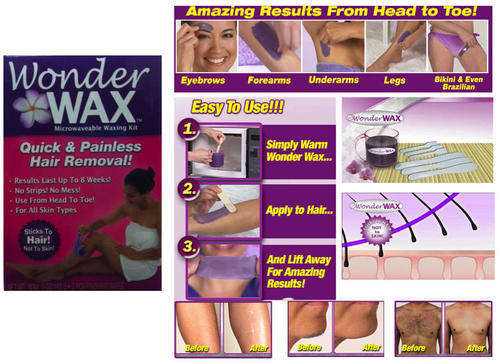 Wonder Wax Microwaveable Waxing Kit