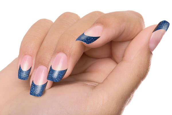 Trendy Nail Wraps Viva Las Vegas Blue