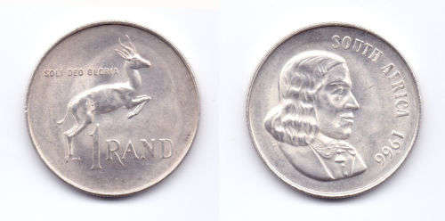 South Africa 1 Rand 1966 SOUTH AFRICA
