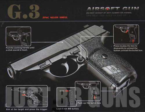 G3 AIRSOFT FULLY METAL HAND PISTOL