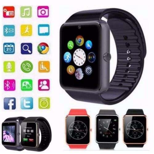 GT08 Bluetooth Smart Wrist Watch SIM Slot GSM Phone For Android Samsung IOS