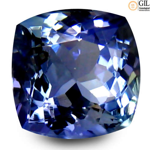 Sought After *TANZANITE* 2.26ct CERTIFIED Cushion Shaped VVS Tanzanite GIL CERTIFIED