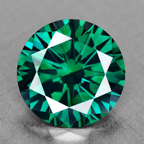 BLACK FRIDAY CLEARANCE SALE - Blue Green Diamond Round 1.27 cts Fancy Natural Diamond Free Shipping