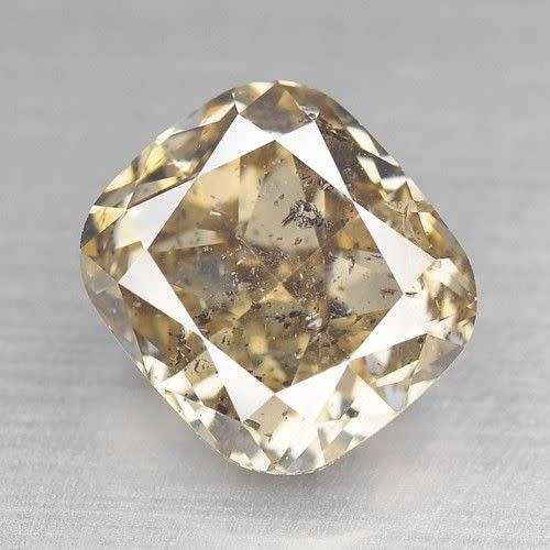 BLACK FRIDAY WEEKEND SALE - Fancy Champagne Diamond 1.11 cts Cushion Untreated Colour