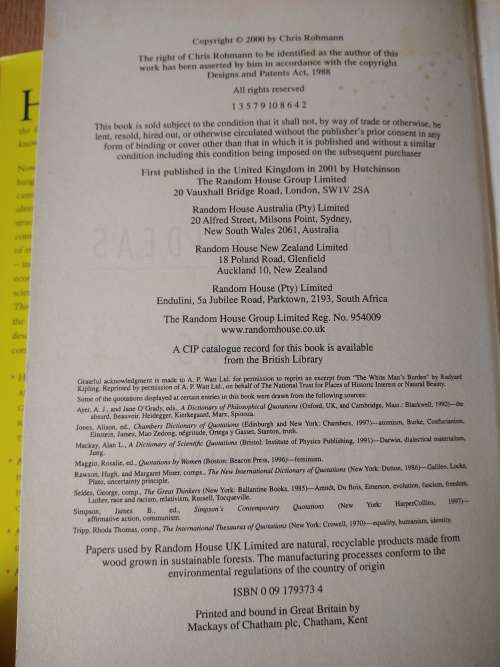 Chris Rohmann - the dictionary of important ideas and thinkers