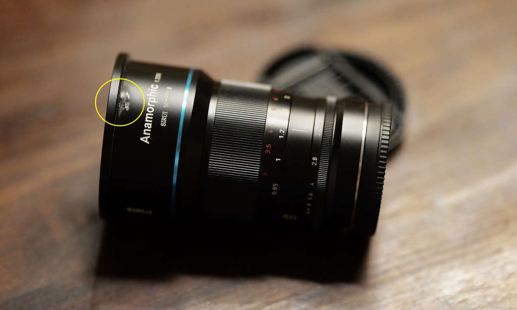 Sirui 50mm F1.8 1.33x APS-C anamorphic lens *plus* SLR Magic 1,33x - 40 Anamorphic Adapter
