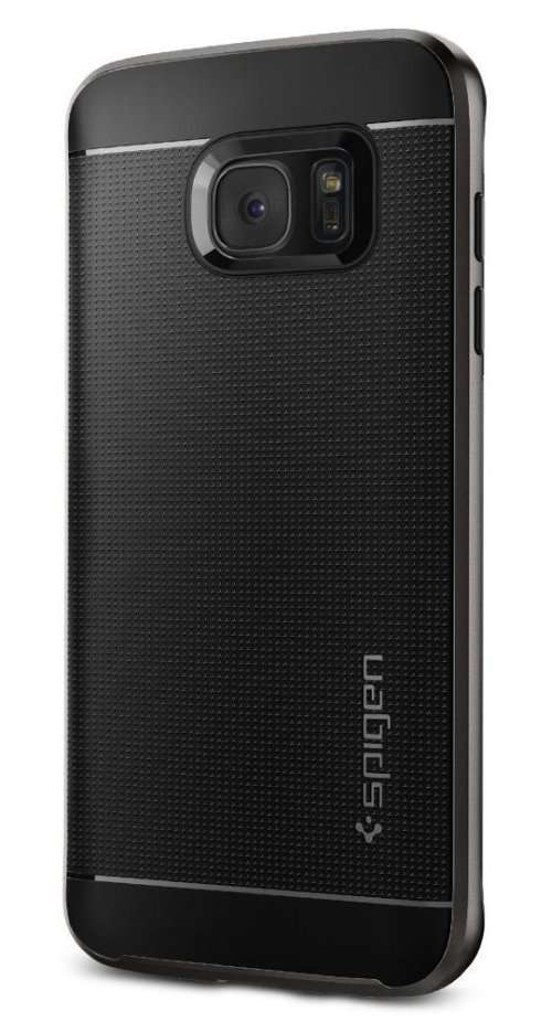 Spigen Neo Hybrid Gunmetal Premium Bumper for Samsung Galaxy S7 Edge