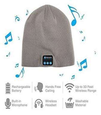Bluetooth Smart Cap Headphone Headset Speaker Mic Headgear Knitted Cap More Colour