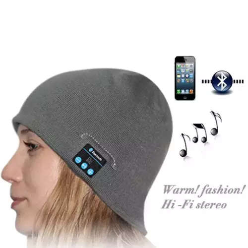 Bluetooth Smart Cap Headphone Headset Speaker Mic Headgear Knitted Cap More Colour