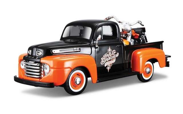 MAISTO 1/24 Harley-Davidson 1948 Ford F-1 Pickup 1/24 1958 FLH Duo Glide