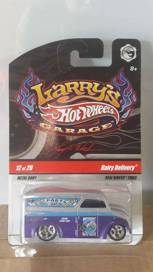 HOT WHEELS - Larrys Garage 2008 dairy delivery 12/20 Real Rider Tires