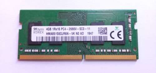 SK Hynix HMA851S6DJR6N-VK - 4GB DDR4 2666MHz Laptop RAM