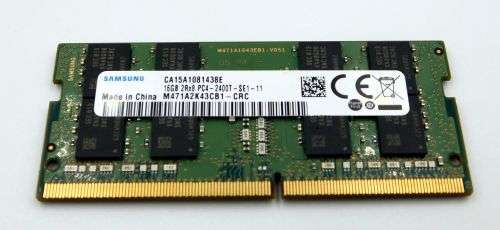 Samsung 16GB 2Rx8 PC4-2400T-SE1-11 Laptop Memory