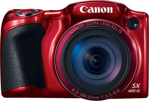 Canon PowerShot SX420 IS | 20.0 MP | 720p HD Videos | WiFi - Ultra Zoom Digital Camera (Red)