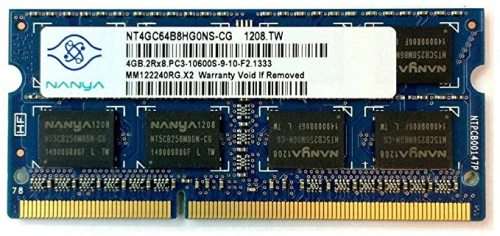 Nanya 4GB 2Rx8 PC3 10600S - Laptop Memory