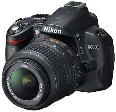 Nikon D3000 10.2MP Digital SLR Camera with 18-55mm Zoom Lens