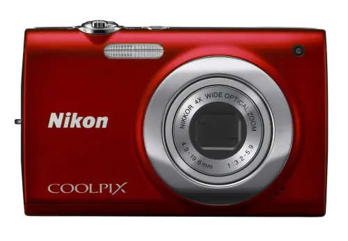 Nikon Coolpix S2500 Compact Digital Camera (Red)