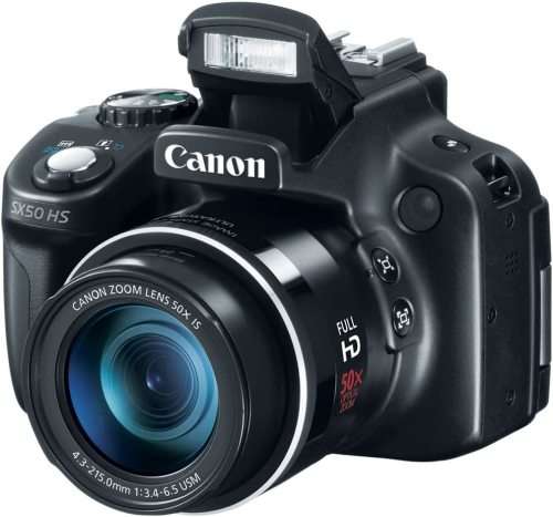 Canon PowerShot SX50 HS (12MP CMOS Sensor, 1080p FHD, 50x Optical Zoom) Digital Camera