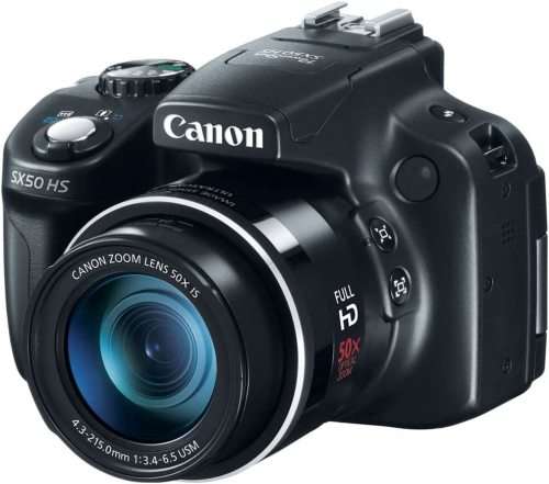 Canon PowerShot SX50 HS (12MP CMOS Sensor, 1080p FHD, 50x Optical Zoom) Digital Camera