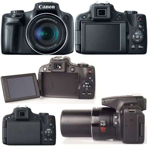 Canon PowerShot SX50 HS (12MP CMOS Sensor, 1080p FHD, 50x Optical Zoom) Digital Camera