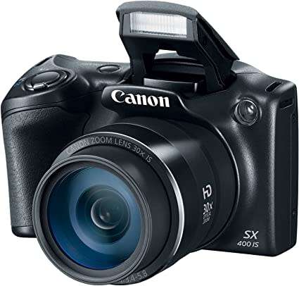 Canon PowerShot SX400 IS | 16.0 MP, 720p HD Videos, 30x Ultra Zoom | Digital Camera (Black)