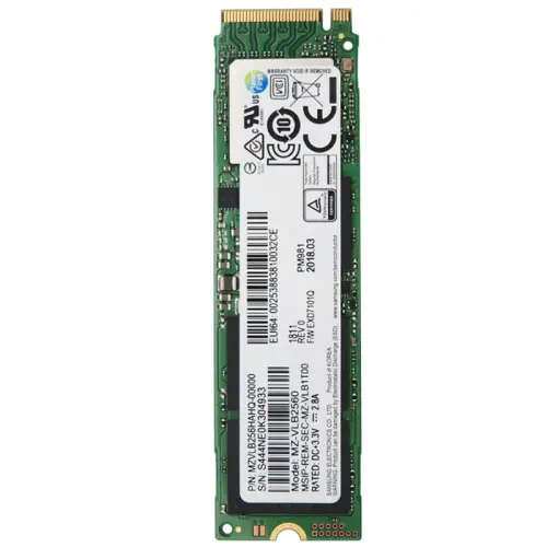 Samsung PM981 Phoenix NVMe M.2 Solid State Drives