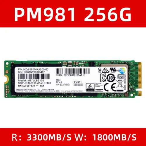 Samsung PM981 Phoenix NVMe M.2 Solid State Drives