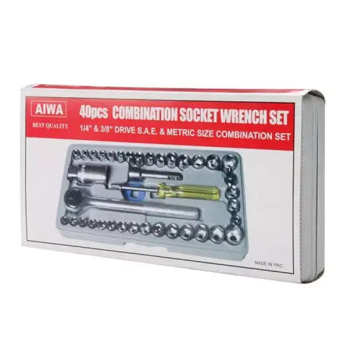 40 Piece Combination Craftsman`s Tools Socket Wrench Set