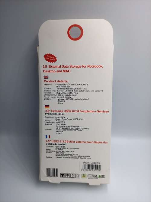 External Hard Drive 500GB USB 3.0