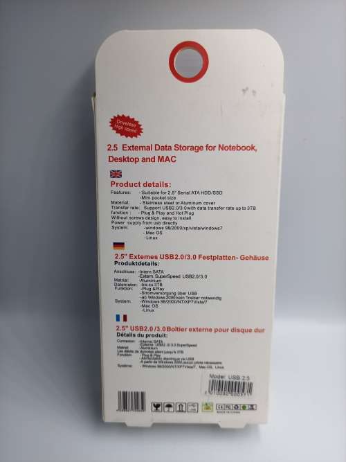 External Hard Drive 500GB USB 3.0