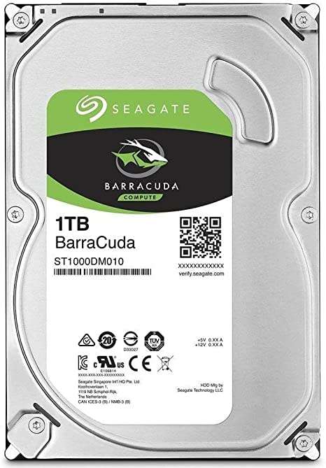 Seagate Barracuda 1TB - 3.5 inch Desktop Hard Drive Disk