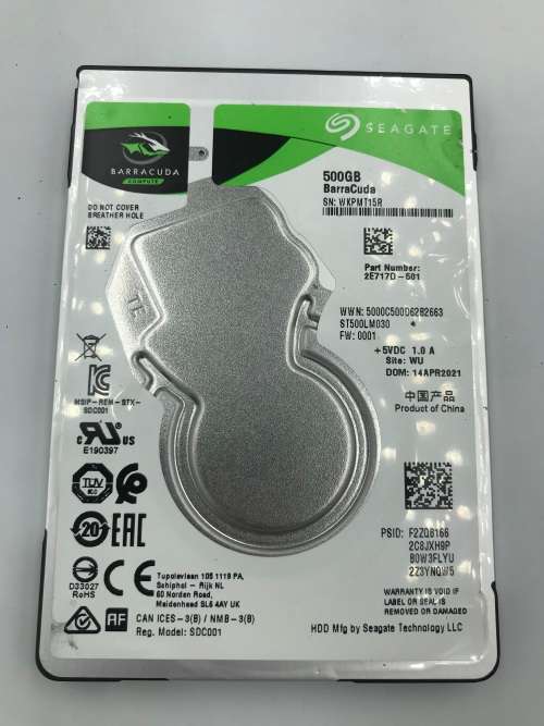 Seagate Barracuda Mobile 500GB 2.5` Internal Hard Drive