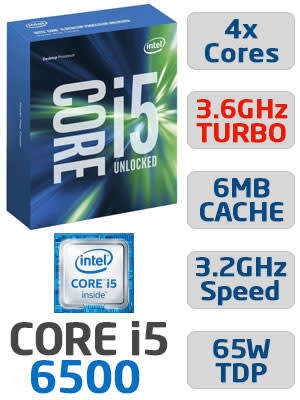 Intel Core i5-6500 CPU - Desktop Processor