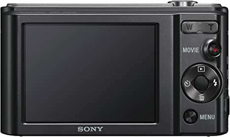 Sony Cybershot W800 Compact Digital Camera (20MP and 5x Optical Zoom) - Black