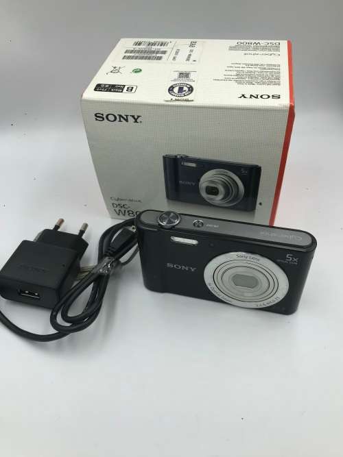 Sony Cybershot W800 Compact Digital Camera (20MP and 5x Optical Zoom) - Black