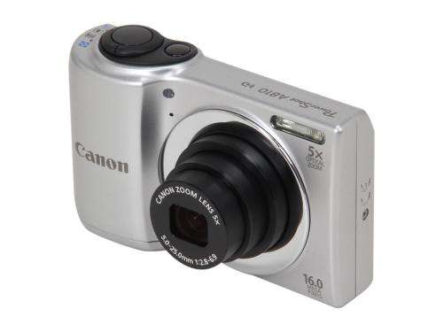 Canon Powershot A810 Compact Digital Camera (16MP, 5x Zoom, HD movies) (Silver)