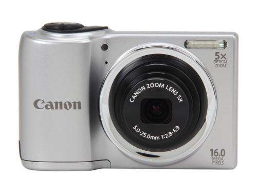 Canon Powershot A810 Compact Digital Camera (16MP, 5x Zoom, HD movies) (Silver)
