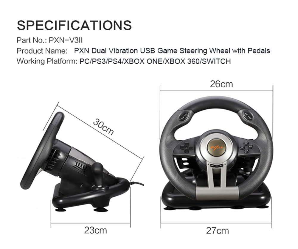 PXN V3 PRO Steering Wheel (UNBOXED DEAL)