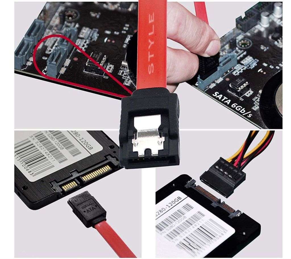 SATA Data Cable (with Locking Latch)