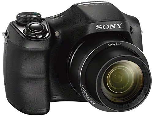 Sony Cyber-Shot DSC-H100 16.1MP Digital Camera (Black) with 21x Optical Zoom