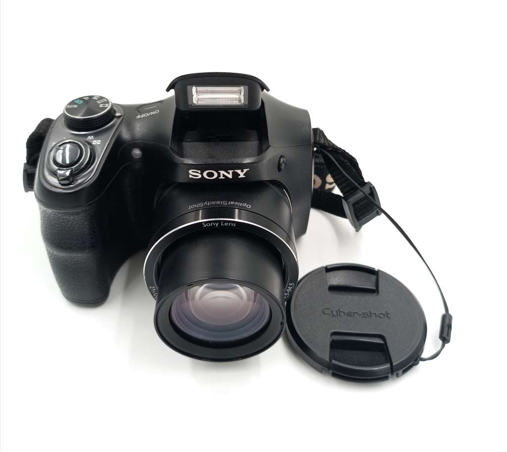 Sony Cyber-Shot DSC-H100 16.1MP Digital Camera (Black) with 21x Optical Zoom