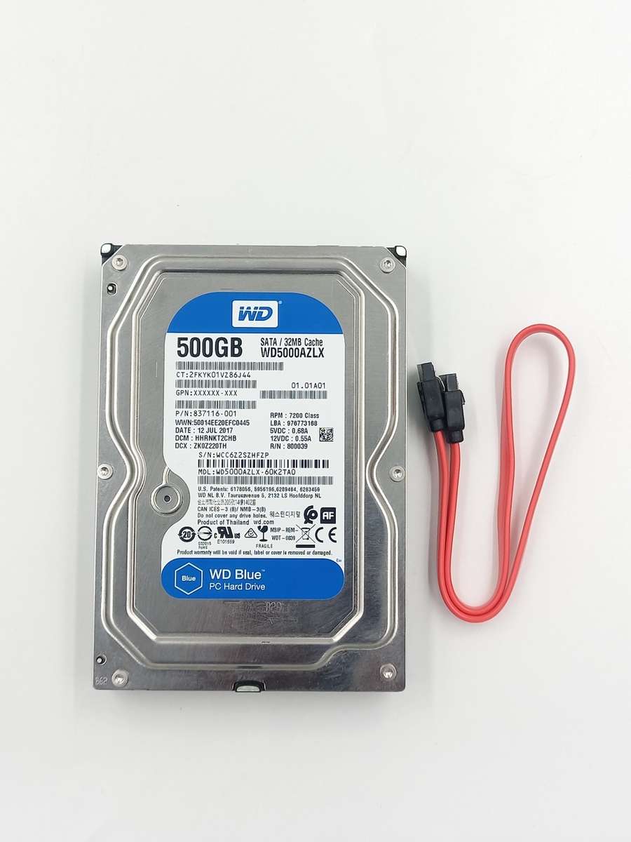 WD Blue 3.5 HDD -  500GB Internal Hard Drive (WD500AZLX)