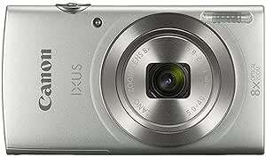Canon IXUS 185 Digital Camera (20MP, 720p HD & 8x Optical Zoom) Silver