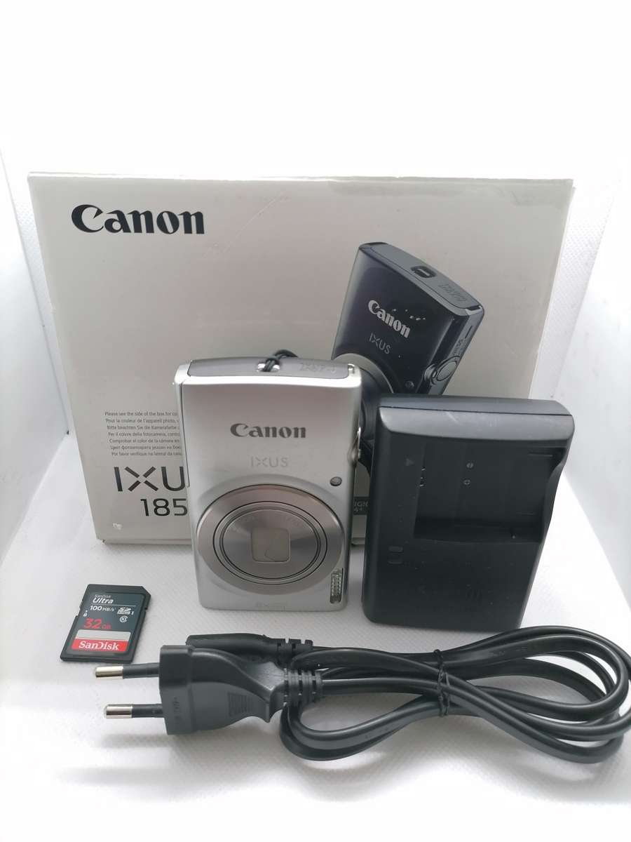 Canon IXUS 185 Digital Camera (20MP, 720p HD & 8x Optical Zoom) Silver