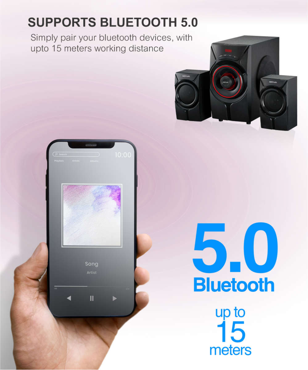 Astrum 70W 2.1CH LED Light Multimedia Wireless Speaker SM410  >>CLEARANCE SALE<<