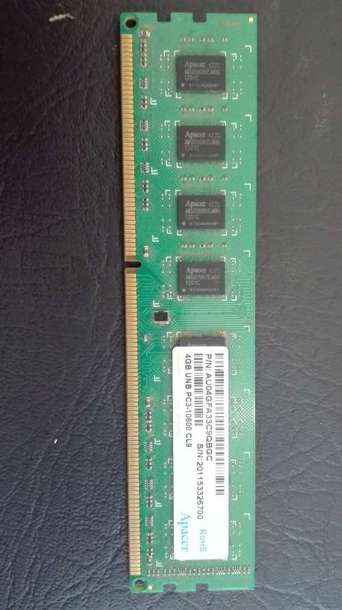 APACER 4GB DDR3 10600S DESKTOP RAM